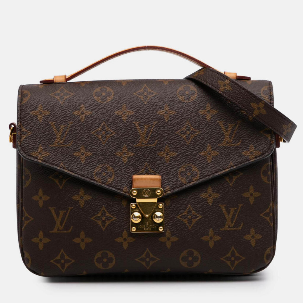 Louis Vuitton Brown Monogram Pochette Metis Louis Vuitton Brown Monogram Pochette Metis
