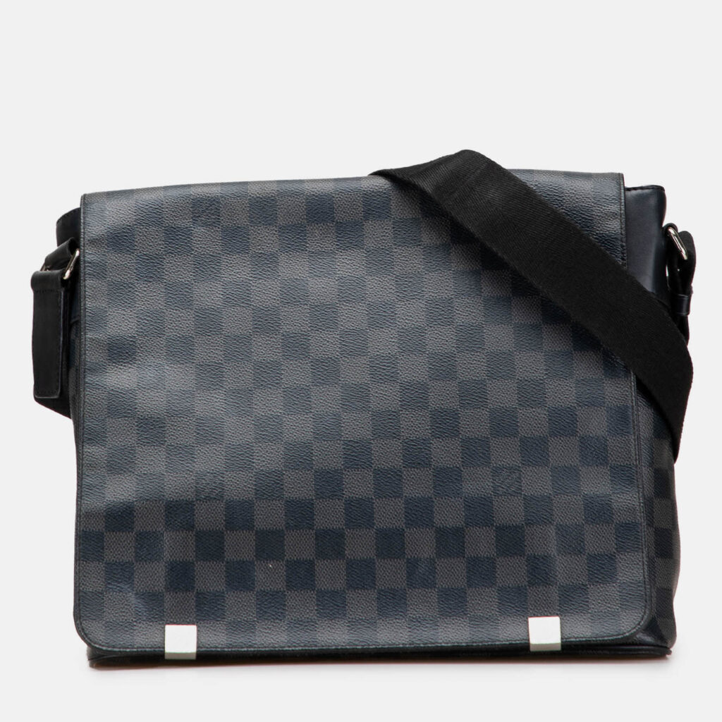 Louis Vuitton Black Damier Graphite District MM Louis Vuitton Black Damier Graphite District MM