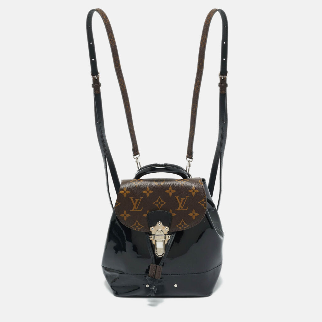 Louis Vuitton Black Monogram Patent Leather Hot Springs Backpack Louis Vuitton Black Monogram Patent Leather Hot Springs Backpack