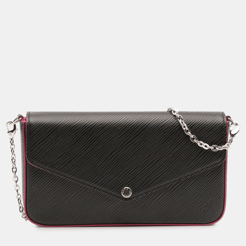 Louis Vuitton Black Epi Pochette Felicie