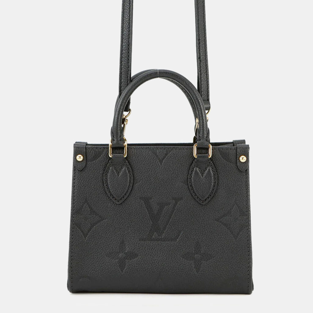 Louis Vuitton Onthego BB Noir Monogram Empreinte Leather Tote Bag