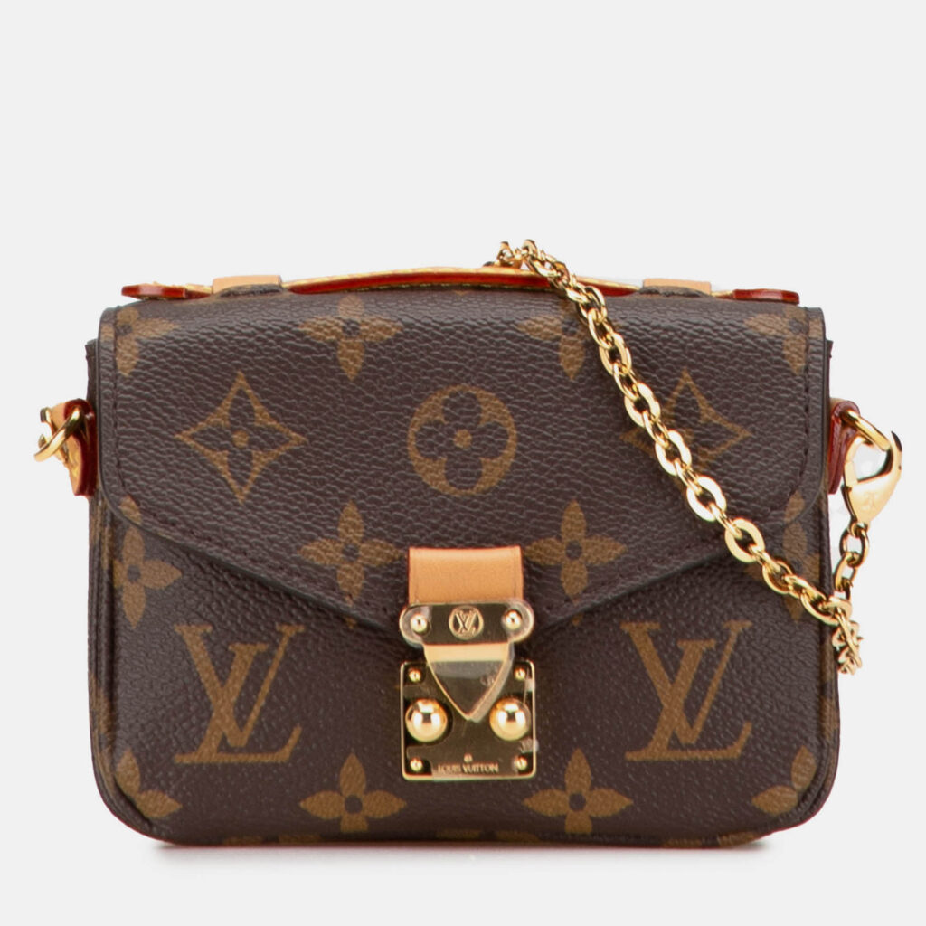 Louis Vuitton Brown Monogram Micro Metis Louis Vuitton Brown Monogram Micro Metis