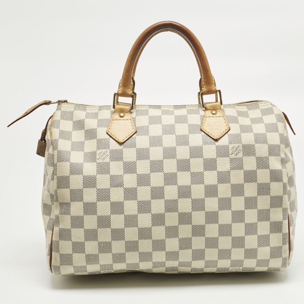Louis Vuitton Damier Azur Canvas Speedy 30 Bag Louis Vuitton Damier Azur Canvas Speedy 30 Bag