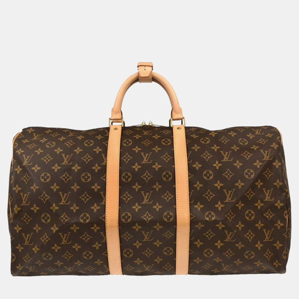 luxury-women-louis-vuitton-used-handbags-p1210746-006.jpg Louis Vuitton Monogram Keepall 55 Travel Duffle Handbag