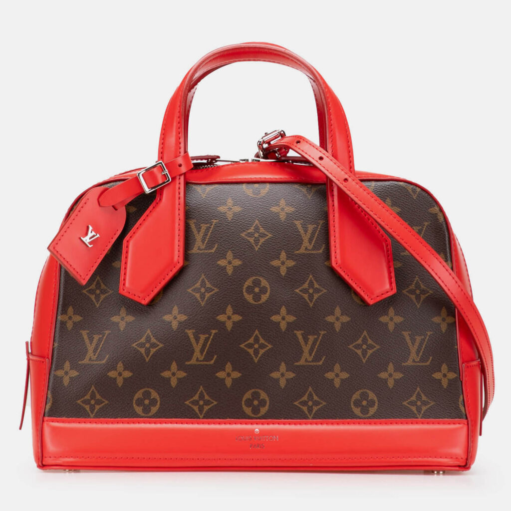 Louis Vuitton Brown/Red Monogram Dora PM