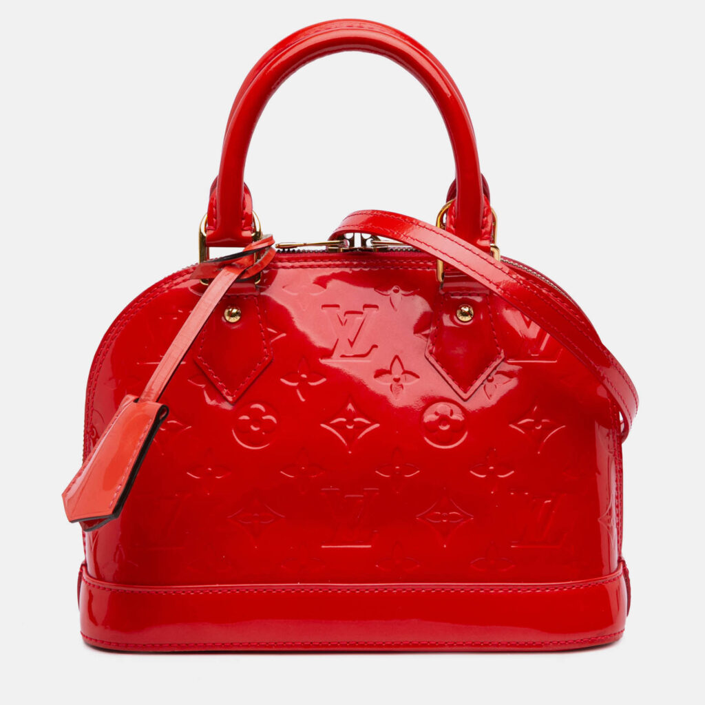 Louis Vuitton Red Monogram Vernis Alma BB