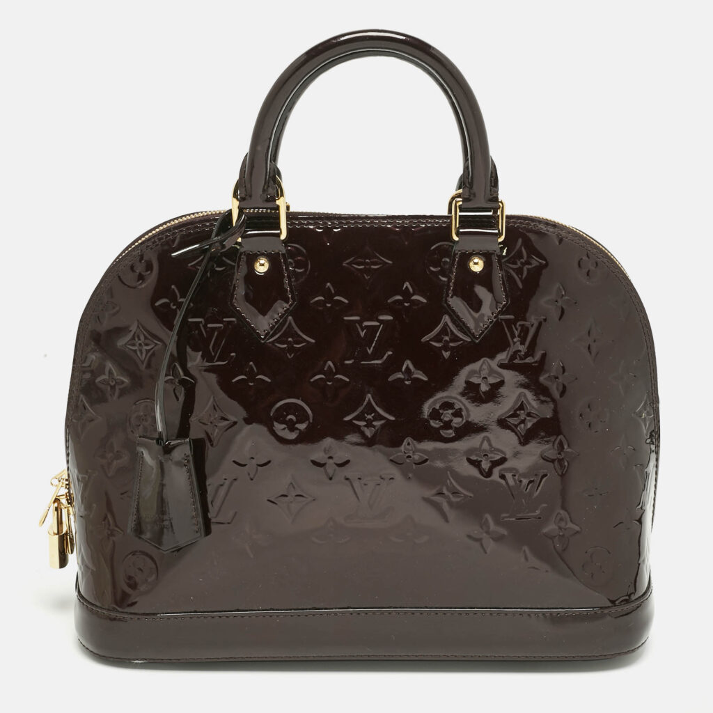 Louis Vuitton Amarante Monogram Vernis Alma PM Bag