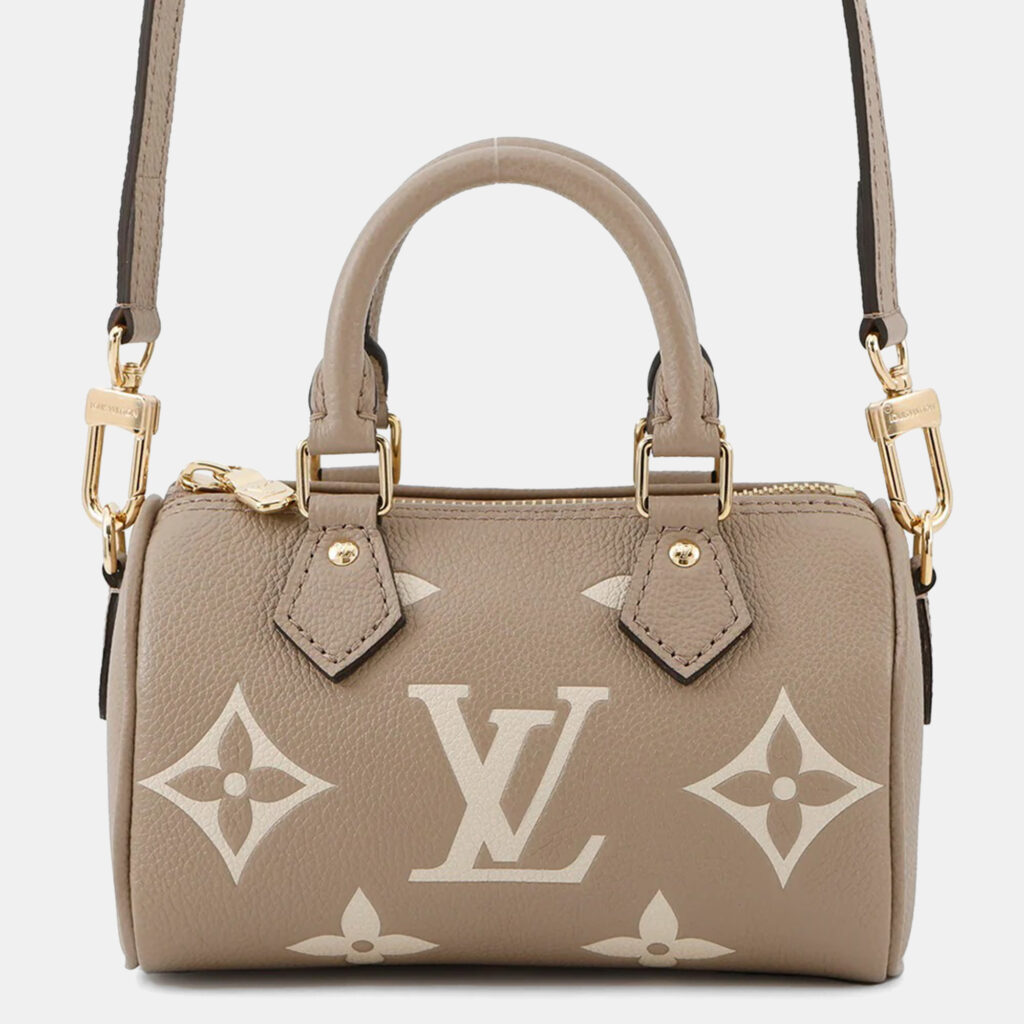 Louis Vuitton Nano Speedy Tourterellegray Monogram Empreinte Leather Size Nano Louis Vuitton Nano Speedy Tourterellegray Monogram Empreinte Leather Size Nano