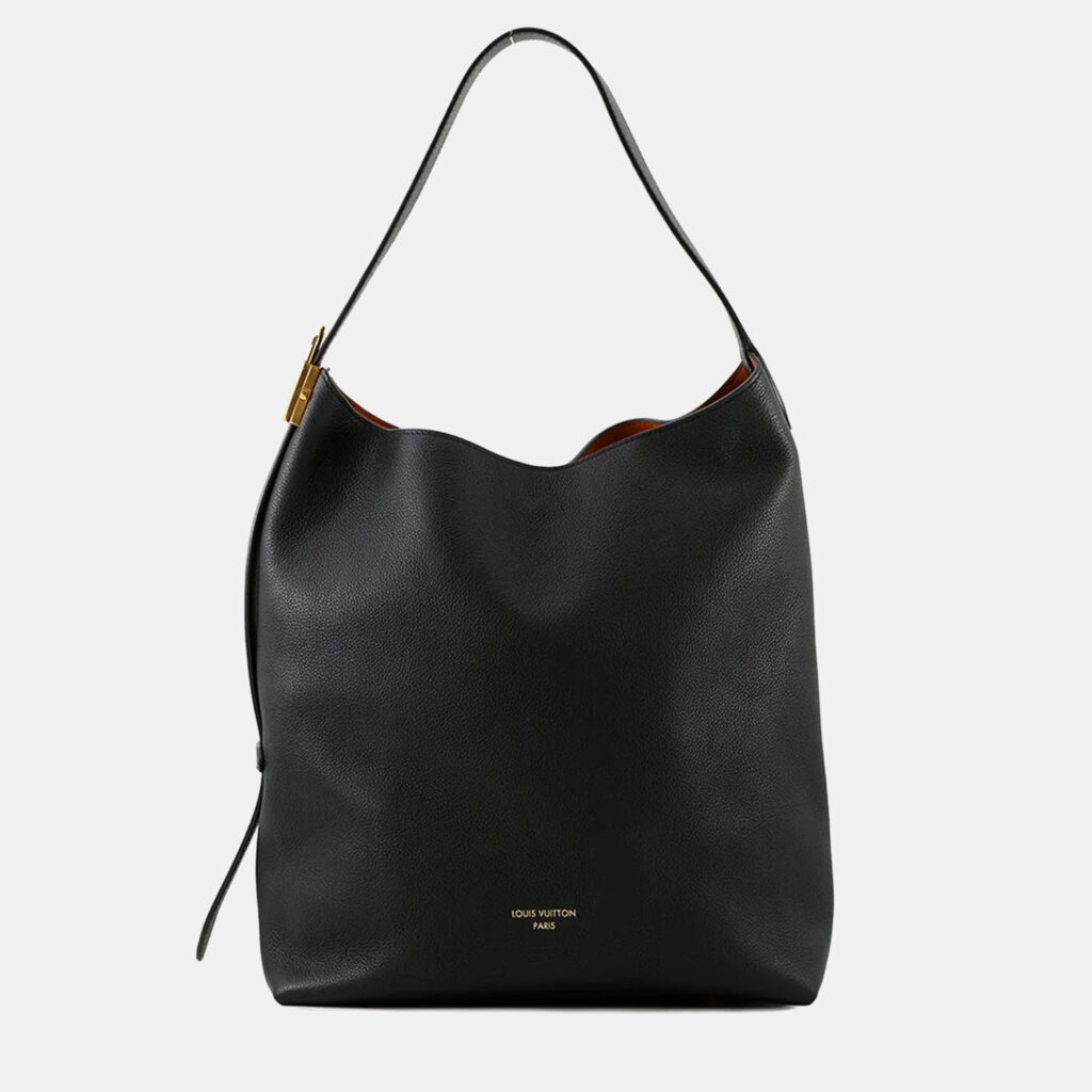 Louis Vuitton Lowkey Hobo Noir Grained Calf Leather Size MM