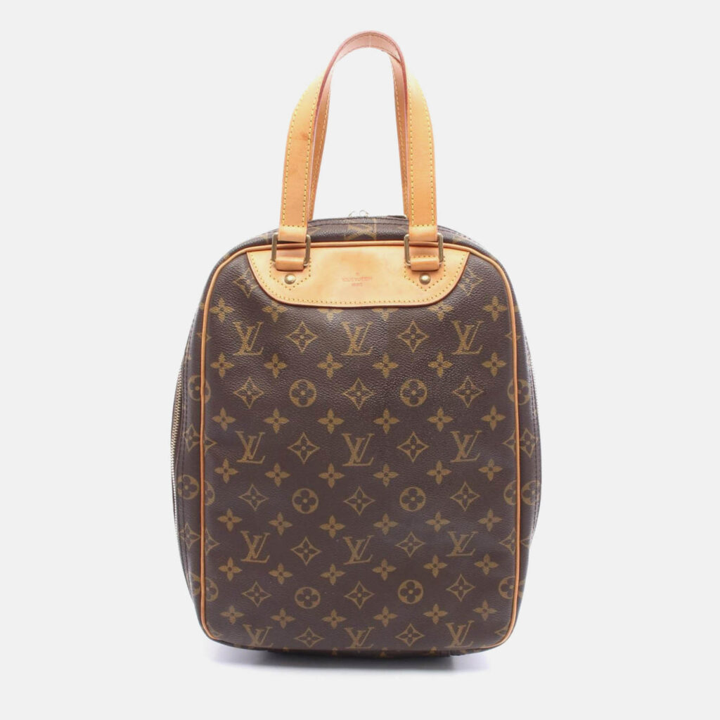 Louis Vuitton Excursion Handbag Monogram Canvas Leather