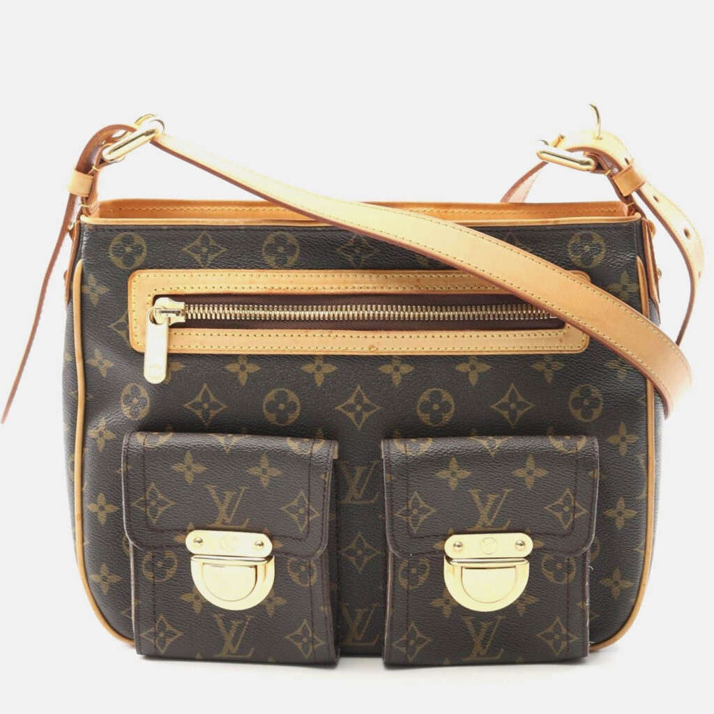 Louis Vuitton Hudson Brown Monogram Canvas Gm Crossbody Shoulder Bag