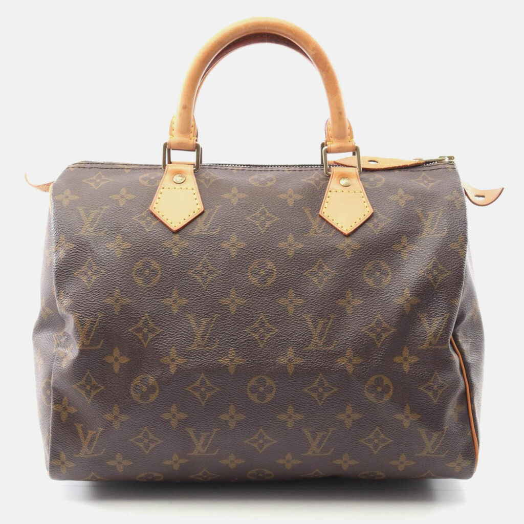 Louis Vuitton Speedy 30 Brown Monogram Canvas Leather Handbag