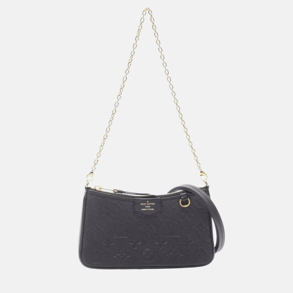 Louis Vuitton Easy Pouch Chain Shoulder Bag Monogram Empreinte Leather