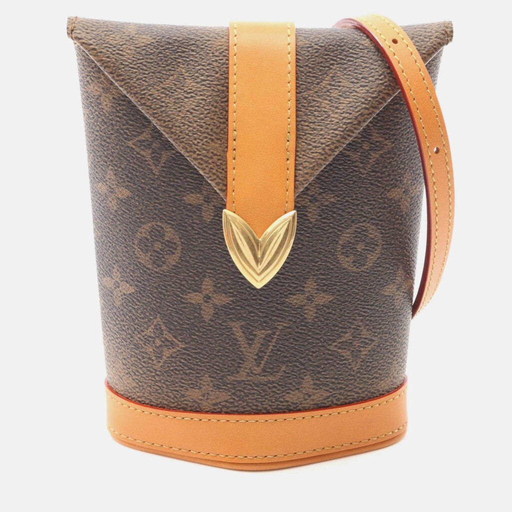 Louis Vuitton Envelope Pouch Shoulder Bag Monogram Dust Canvas Leather