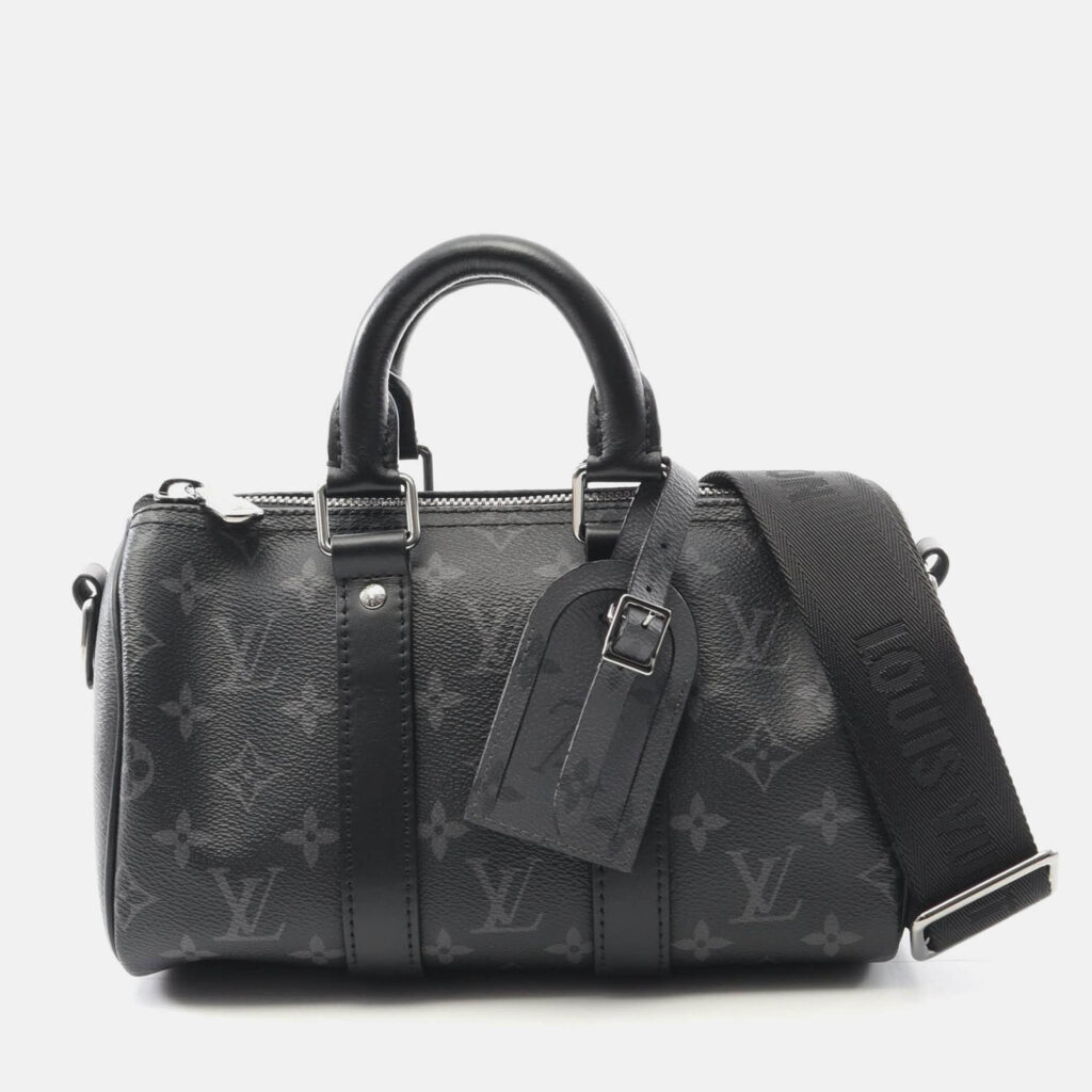 Louis Vuitton Keepall Bandouliere 25 Handbag Monogram Eclipse Reverse