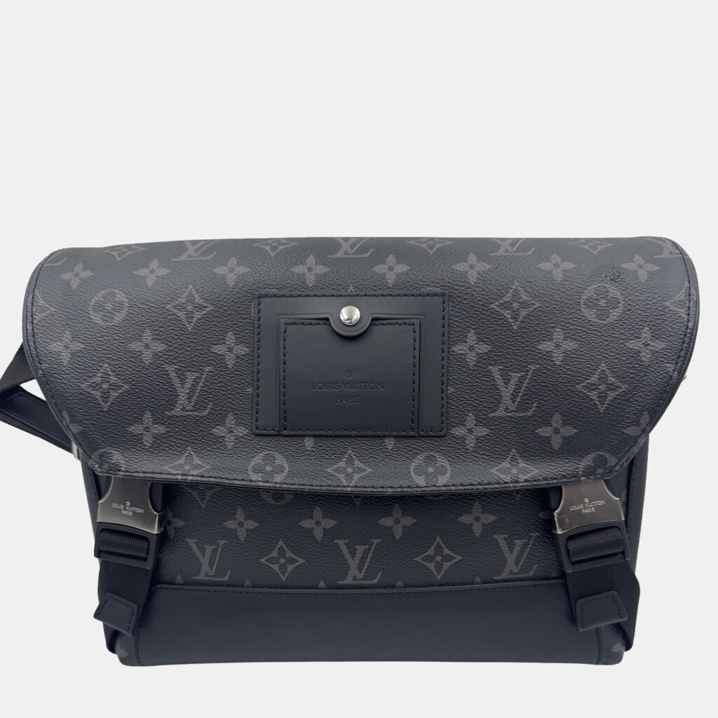 Louis Vuitton Messenger Voyage Black Monogram Eclipse Canvas Crossbody Bag Louis Vuitton Messenger Voyage Black Monogram Eclipse Canvas Crossbody Bag