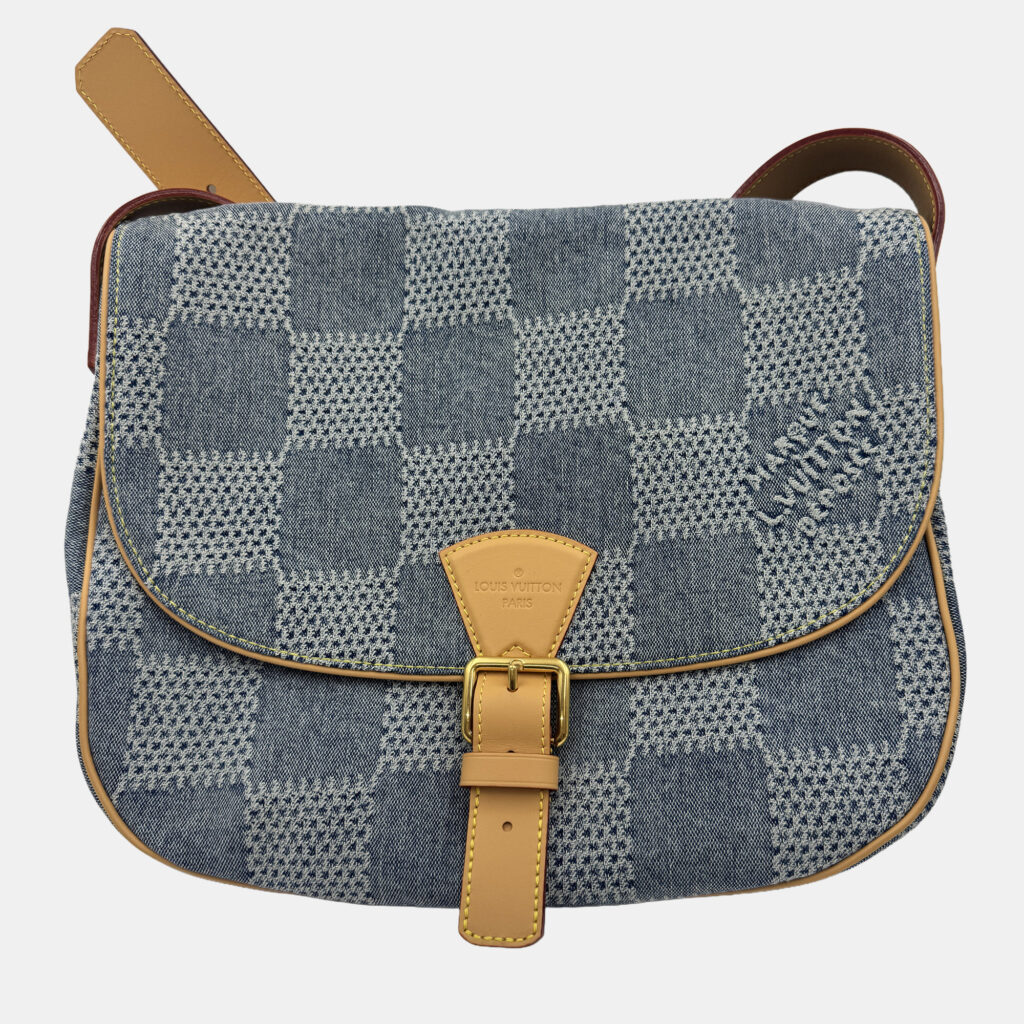 Louis Vuitton Blue Damier Denim Canvas 3D