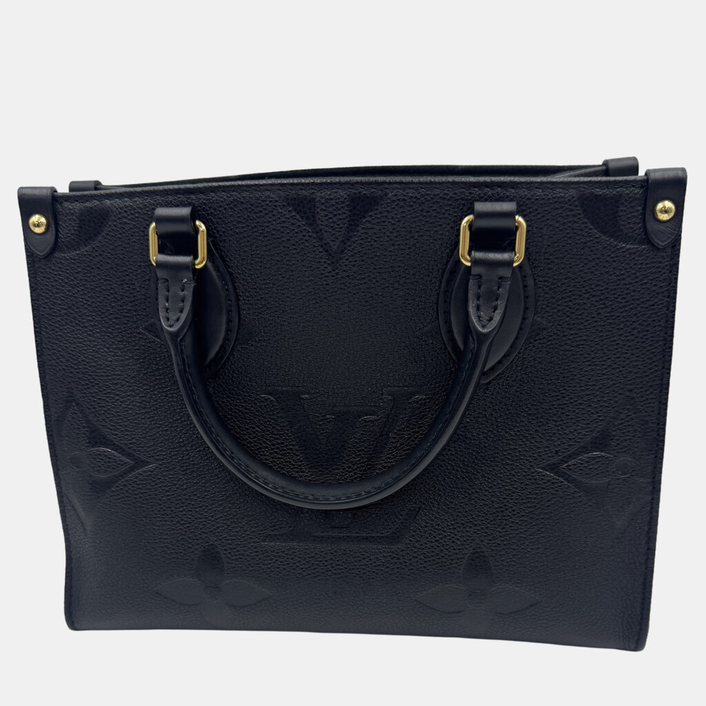 Louis Vuitton OnTheGo PM Noir Monogram Empreinte Leather Tote Bag