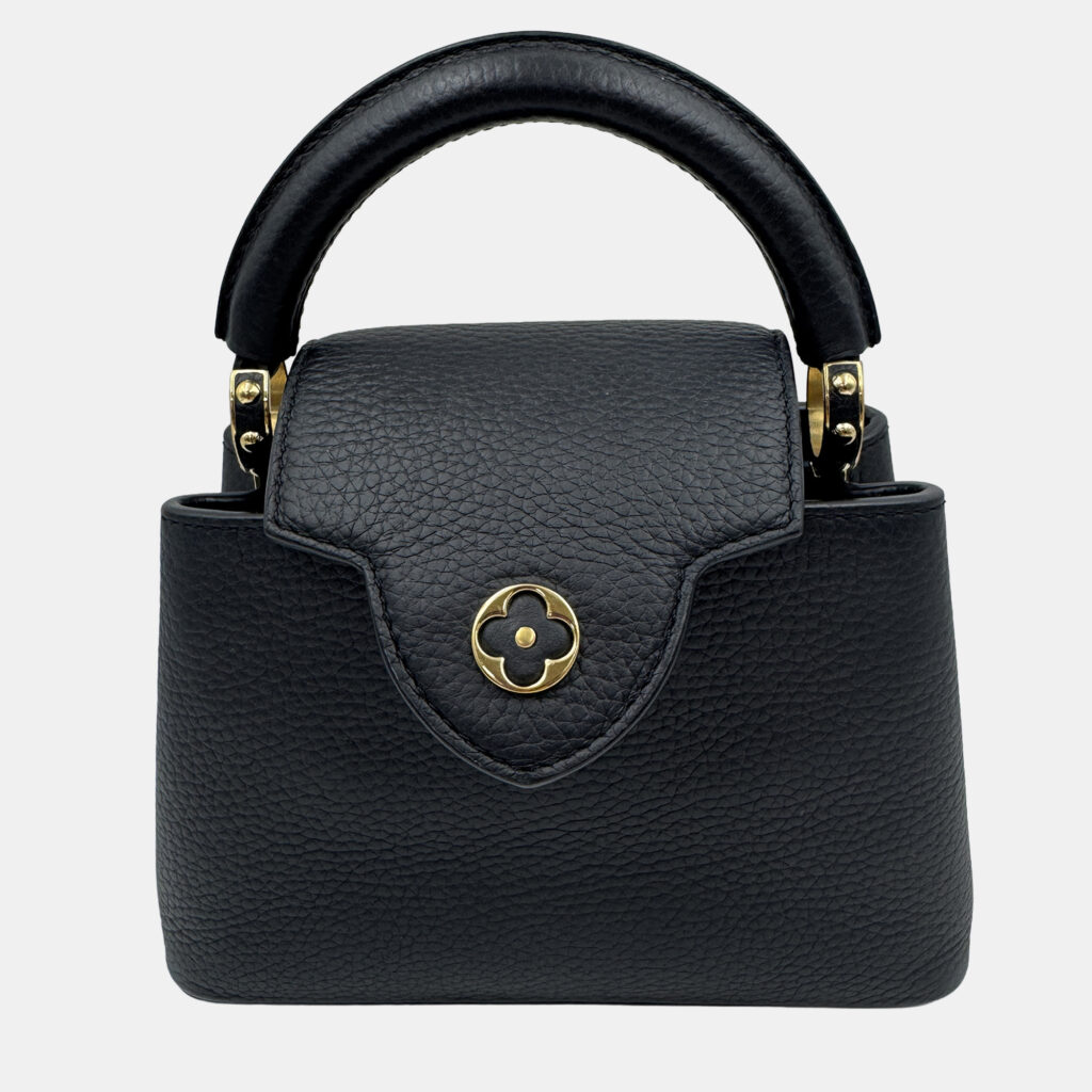 Louis Vuitton Capucines Noir Taurillon Leather Size Mini