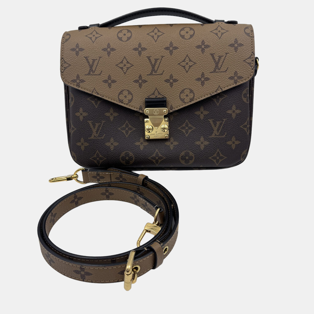 Louis Vuitton Brown Monogram Reverse Canvas Pochette Metis Bag Louis Vuitton Brown Monogram Reverse Canvas Pochette Metis Bag