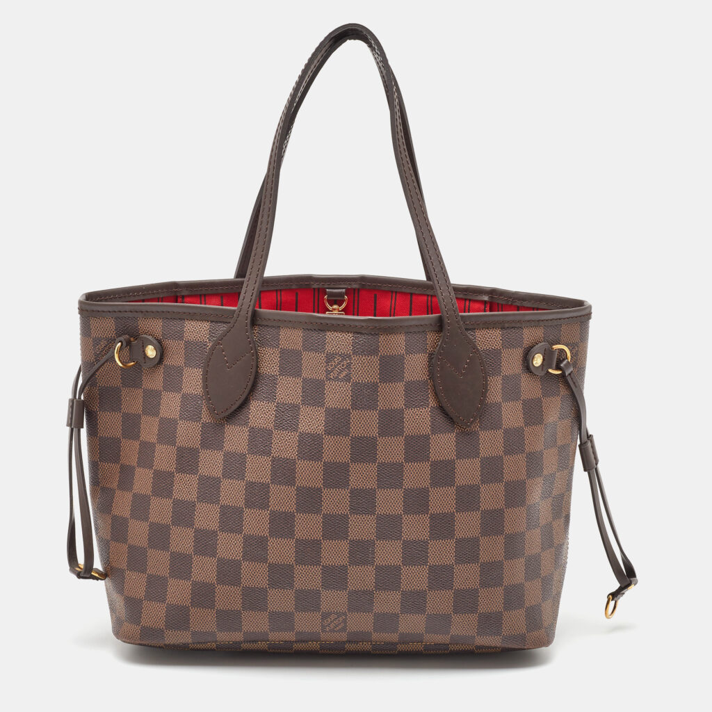 Louis Vuitton Damier Ebene Canvas Neverfull PM Bag