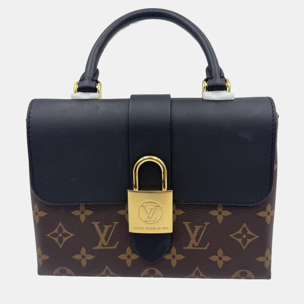 Louis Vuitton Black/Brown Monogram Canvas and Leather Locky BB Bag Louis Vuitton Black/Brown Monogram Canvas and Leather Locky BB Bag