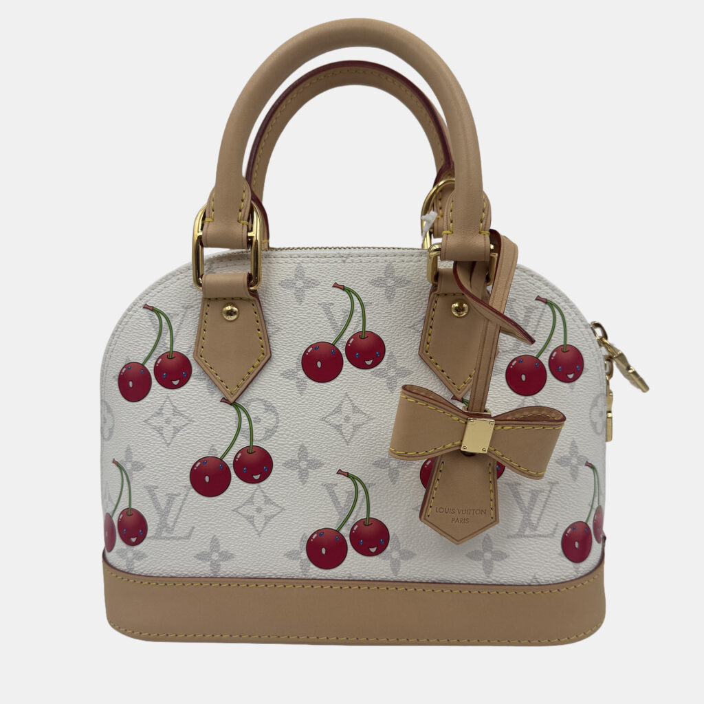 Louis Vuitton Alma BB LV x Takashi Murakami Brown Canvas Crossbody Handbag