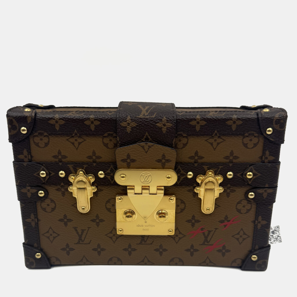 Louis Vuitton Brown Monogram Canvas Petite Malle Bag