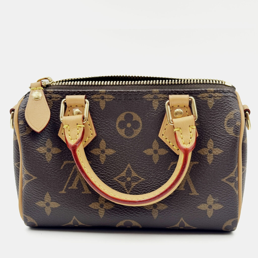 Louis Vuitton Speedy Nano Brown Monogram Canvas Handbag Louis Vuitton Speedy Nano Brown Monogram Canvas Handbag