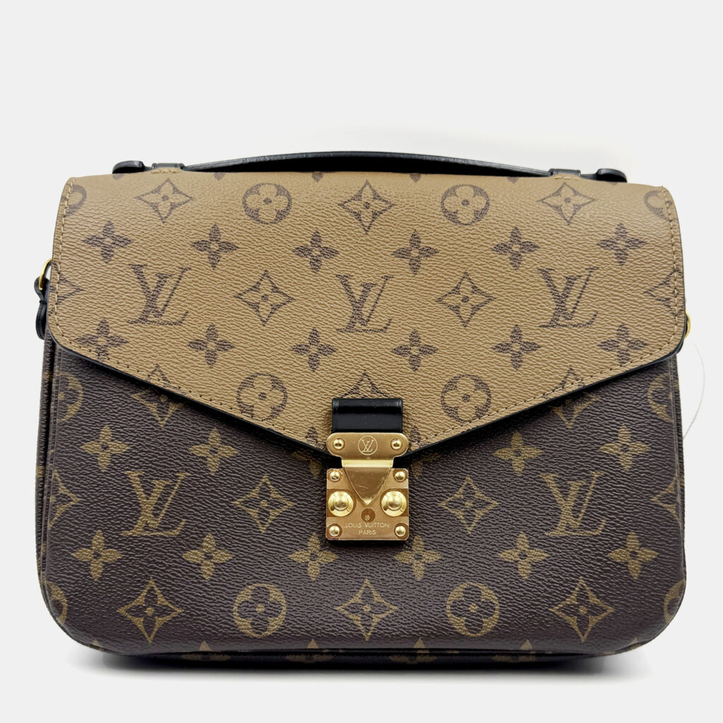 Louis Vuitton Pochette Metis MM Brown Monogram Reverse Crossbody Bag Louis Vuitton Pochette Metis MM Brown Monogram Reverse Crossbody Bag