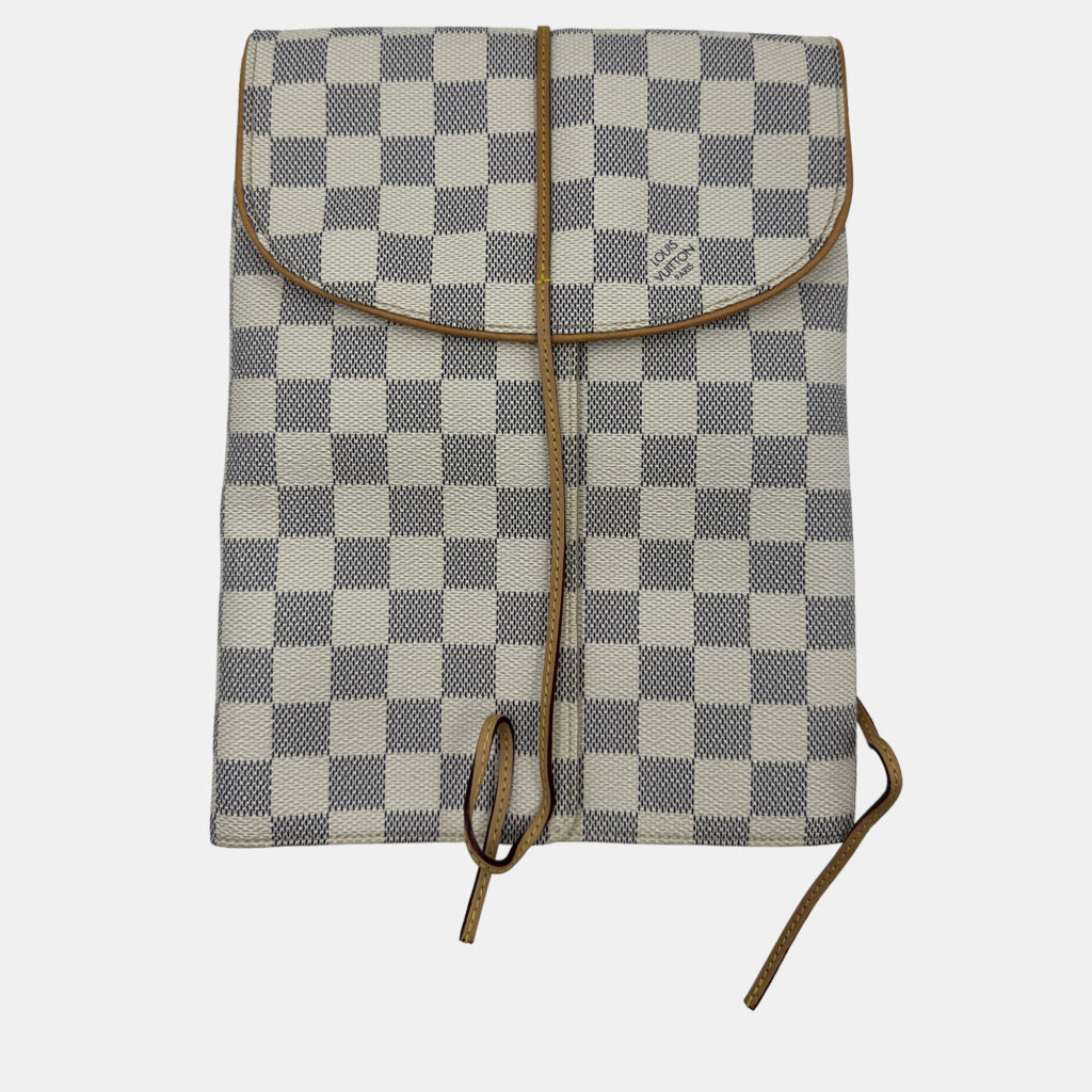 LV jewllery pouch white monogram canvas bag LV jewllery pouch white monogram canvas bag