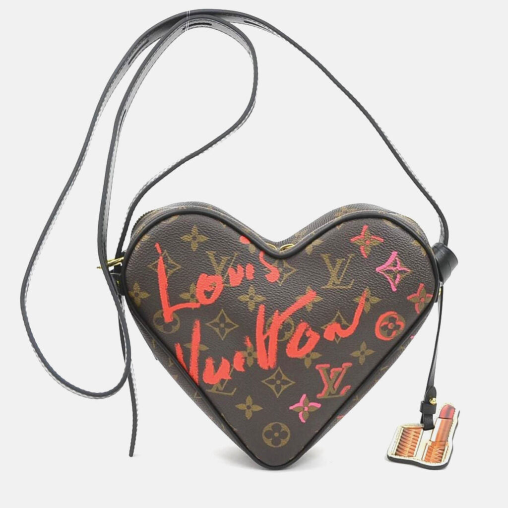 Louis Vuitton Monogram Sac Coeur Falling In Love Shoulder Bag Canvas Brown
