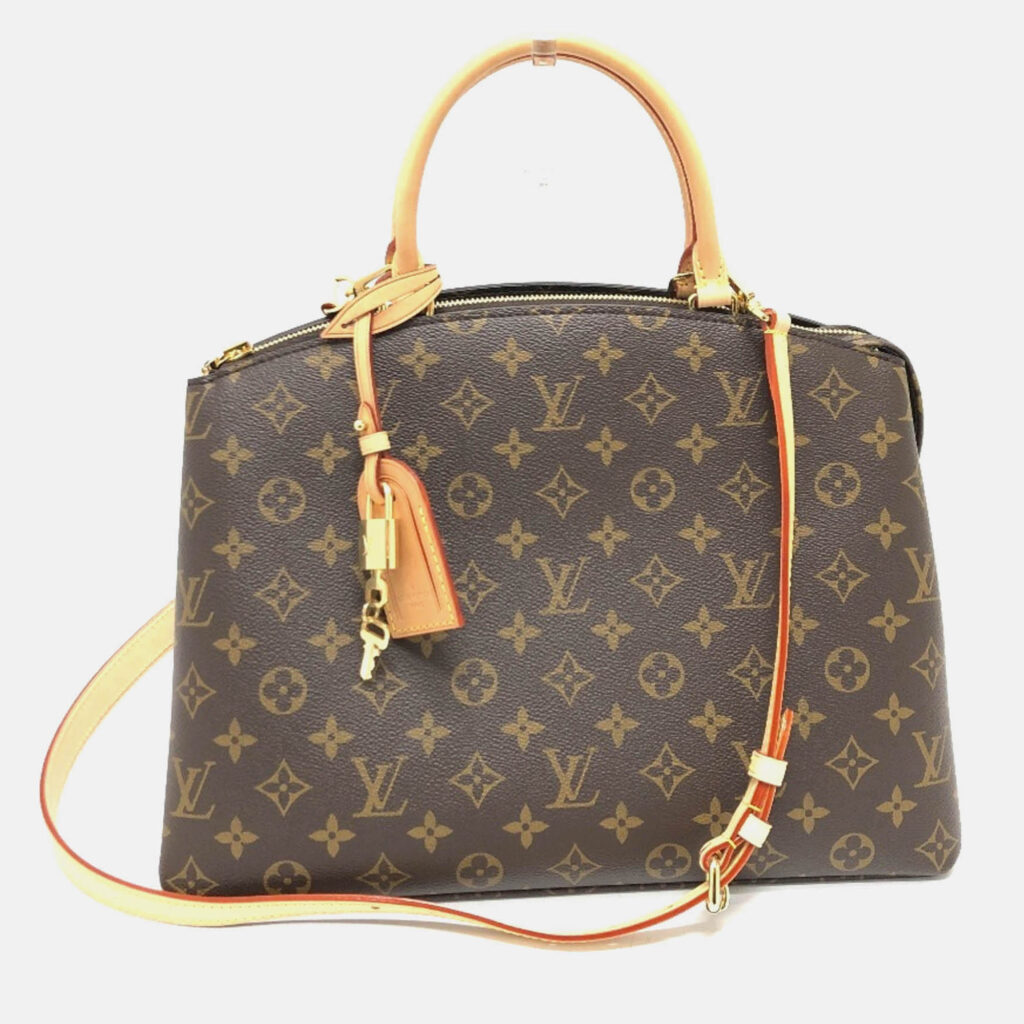 Louis Vuitton Grand Palais MM Brown Monogram Canvas Top Handle Bag Louis Vuitton Grand Palais MM Brown Monogram Canvas Top Handle Bag