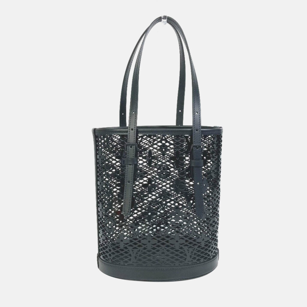 Louis Vuitton Monogram Lace PM Black Plastic Bucket Bag Louis Vuitton Monogram Lace PM Black Plastic Bucket Bag
