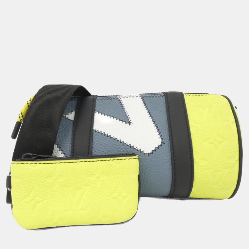 Louis Vuitton Day Break Polochon Gris, Jaune Leather Shoulder Bag Louis Vuitton Day Break Polochon Gris, Jaune Leather Shoulder Bag