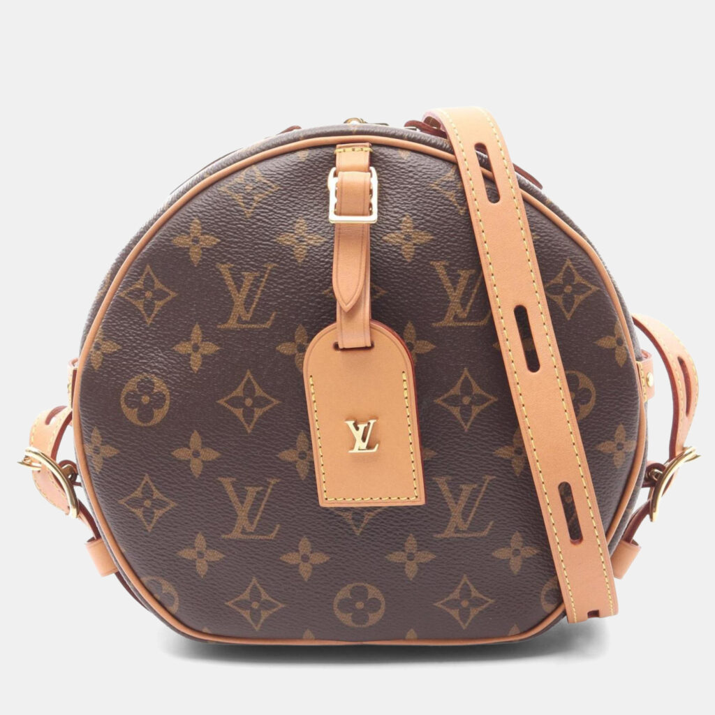 Louis Vuitton Boite Chapeau Souple MM Monogram Brown Coated Canvas Shoulder Bag Louis Vuitton Boite Chapeau Souple MM Monogram Brown Coated Canvas Shoulder Bag