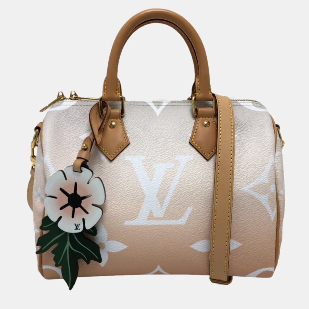 Louis Vuitton Speedy Bandouliere 25 Monogram Giant Gradient Blue Pink Coated Canvas Boston Bag Louis Vuitton Speedy Bandouliere 25 Monogram Giant Gradient Blue Pink Coated Canvas Boston Bag