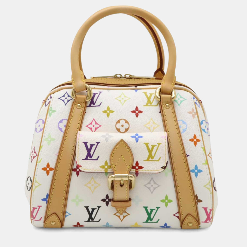 Louis Vuitton Priscilla Monogram Multicolor Coated Canvas Shoulder Bag Louis Vuitton Priscilla Monogram Multicolor Coated Canvas Shoulder Bag