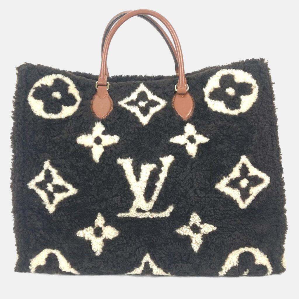 Louis Vuitton OnTheGo GM Brown Monogram Teddy Fur Tote Bag