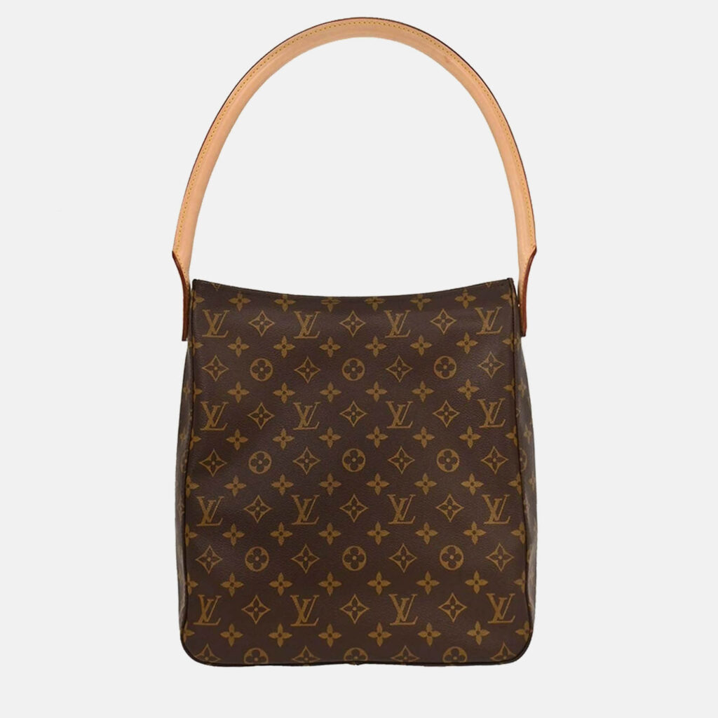 Louis Vuitton Monogram Looping GM Brown Coated Canvas Shoulder Bag Louis Vuitton Monogram Looping GM Brown Coated Canvas Shoulder Bag