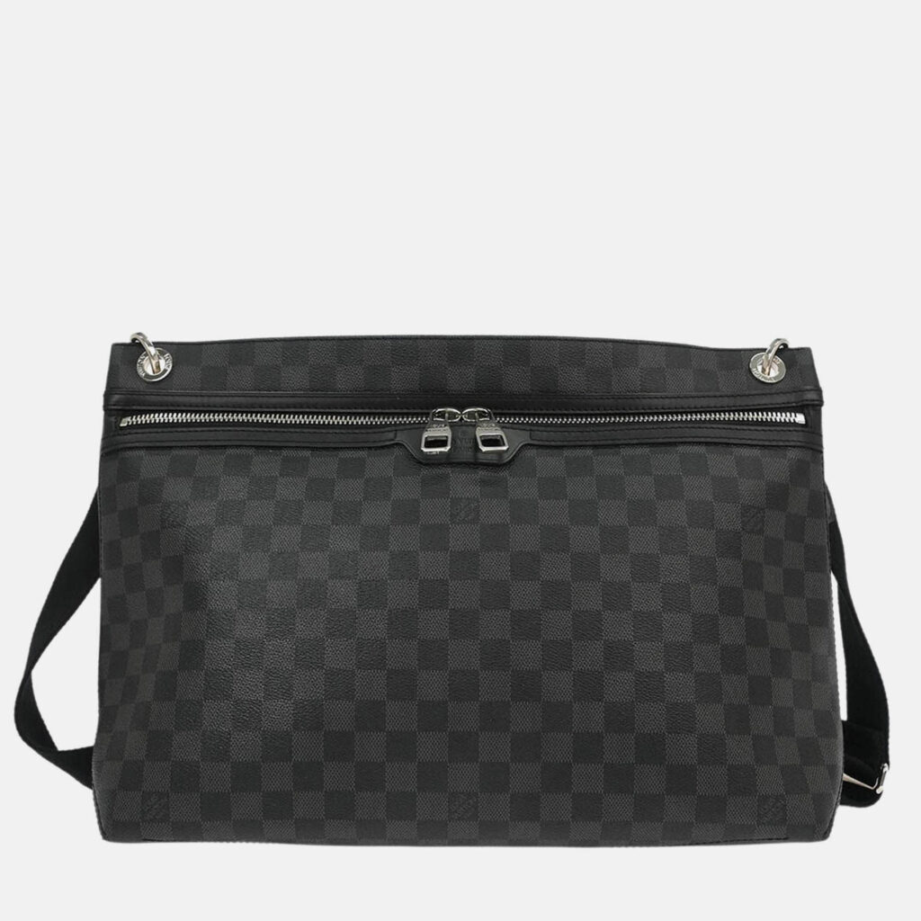 Louis Vuitton Hunter Damier Graphite Canvas Shoulder Bag Louis Vuitton Hunter Damier Graphite Canvas Shoulder Bag