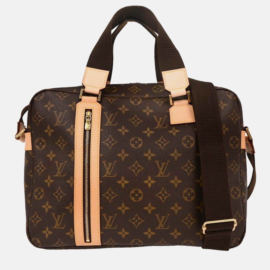 Louis Vuitton Bosphore Brown Monogram Coated Canvas Business Bag Louis Vuitton Bosphore Brown Monogram Coated Canvas Business Bag
