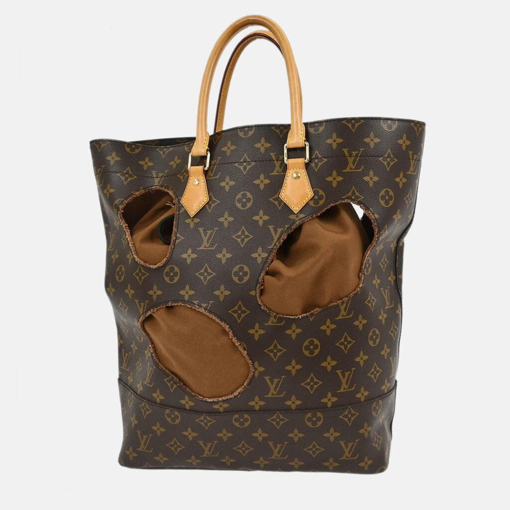 Louis Vuitton Rei Kawakubo Comme des Garcons Brown Monogram Canvas Tote Bag