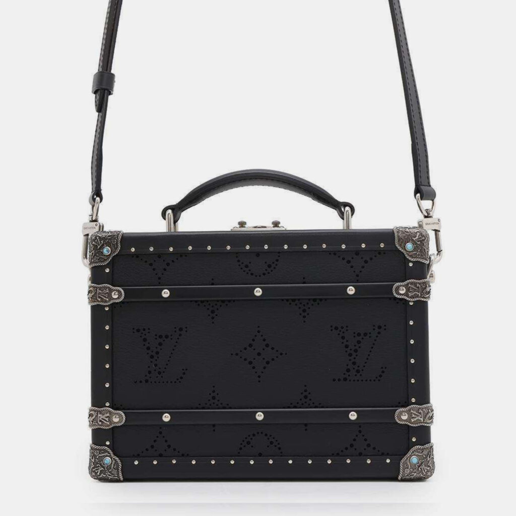 Louis Vuitton Dart Handle Trunk Black Monogram Shoulder Bag Louis Vuitton Dart Handle Trunk Black Monogram Shoulder Bag