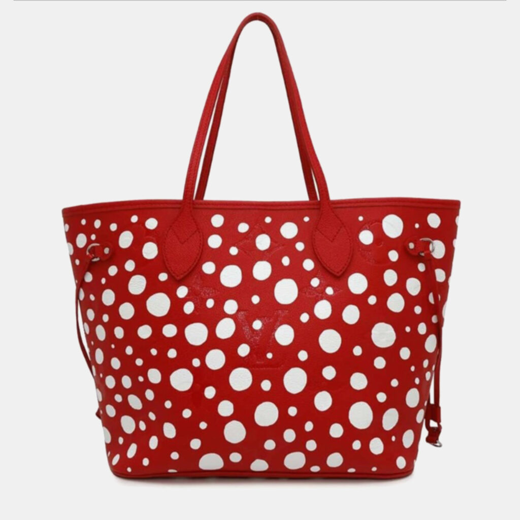 Louis Vuitton Neverfull Red Empriente Leather Shoulder Bag Louis Vuitton Neverfull Red Empriente Leather Shoulder Bag
