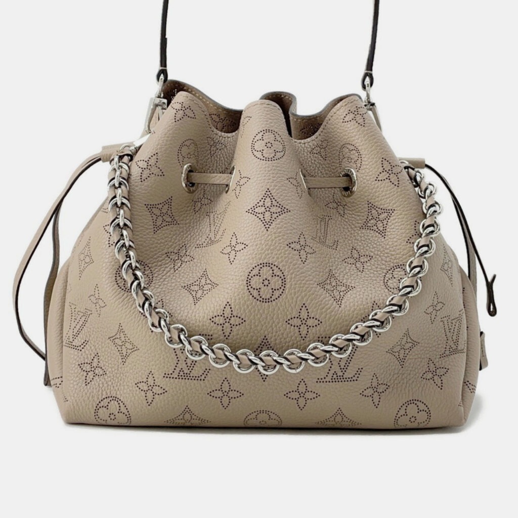 Louis Vuitton Mahina Bella Neutral Mahina Leather Bucket Bag