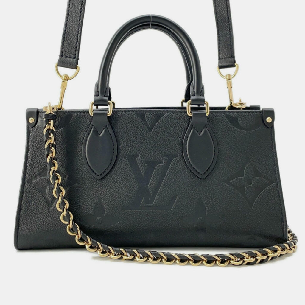 Louis Vuitton OnTheGo EW Black Empriente Leather Shoulder Bag
