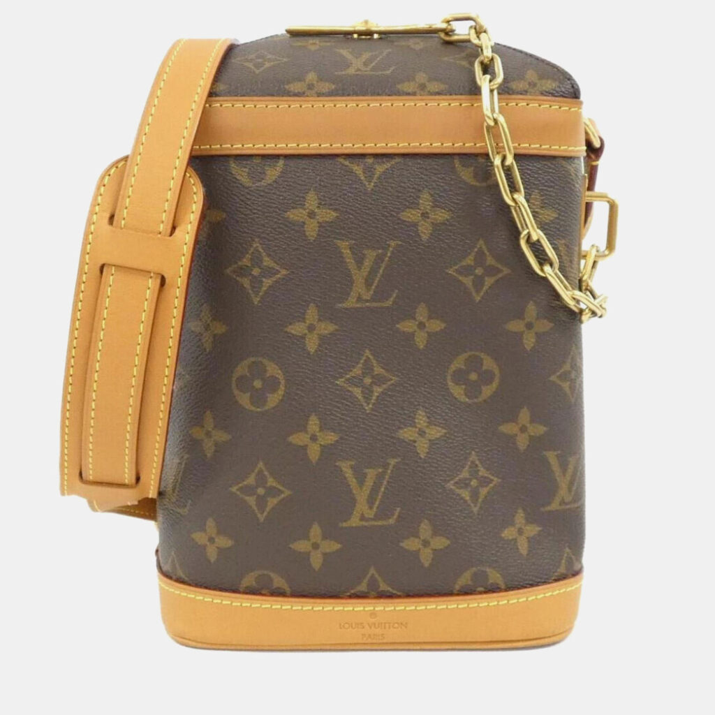 Louis Vuitton Milk Box Brown Monogram Canvas Shoulder Bag Louis Vuitton Milk Box Brown Monogram Canvas Shoulder Bag