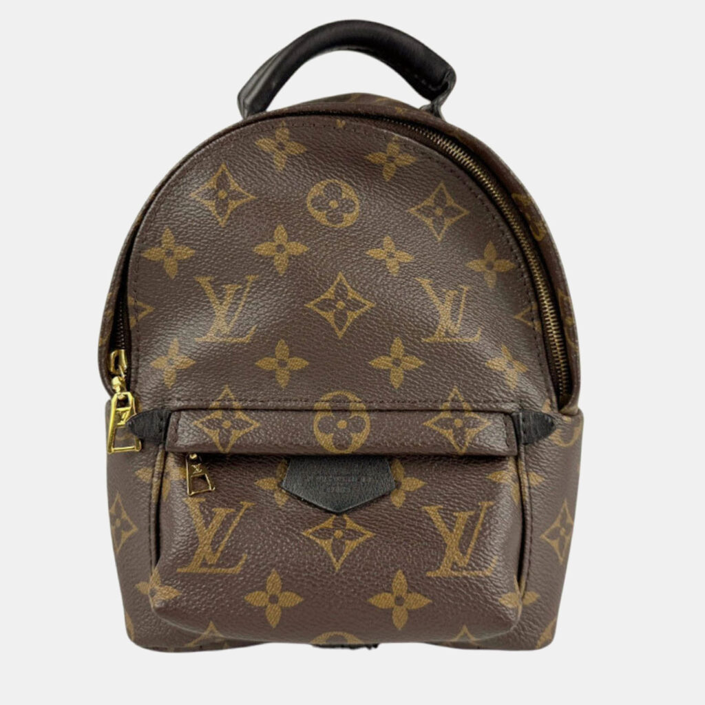 Louis Vuitton Palm Springs Mini Monogram Brown Canvas Backpack Louis Vuitton Palm Springs Mini Monogram Brown Canvas Backpack