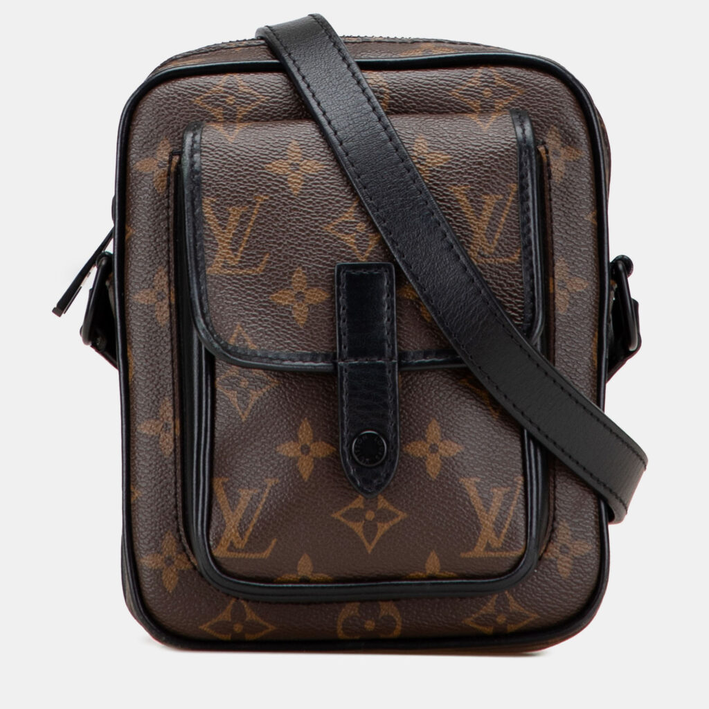 Louis Vuitton Black/Brown Monogram Macassar Christopher Wearable Louis Vuitton Black/Brown Monogram Macassar Christopher Wearable